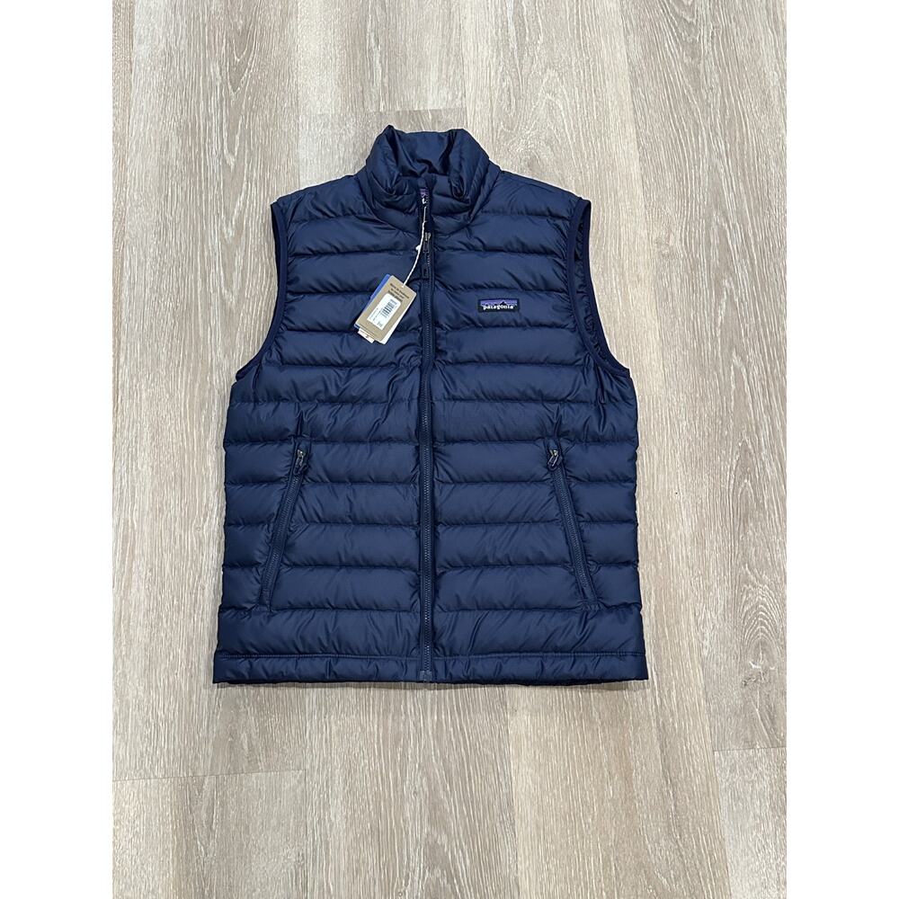 Patagonia Down Sweater Vest Men's Size Small, Navy, NWT
